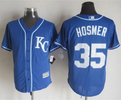 Royals #35 Eric Hosmer Blue Alternate 2 New Cool Base Stitched MLB Jersey - Click Image to Close
